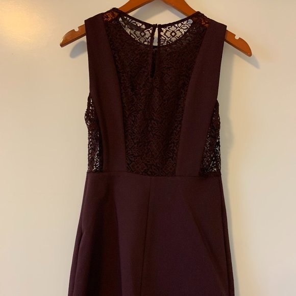 Zara Trafaluc Plum Purple Lace Mini Dress - Picture 9 of 13